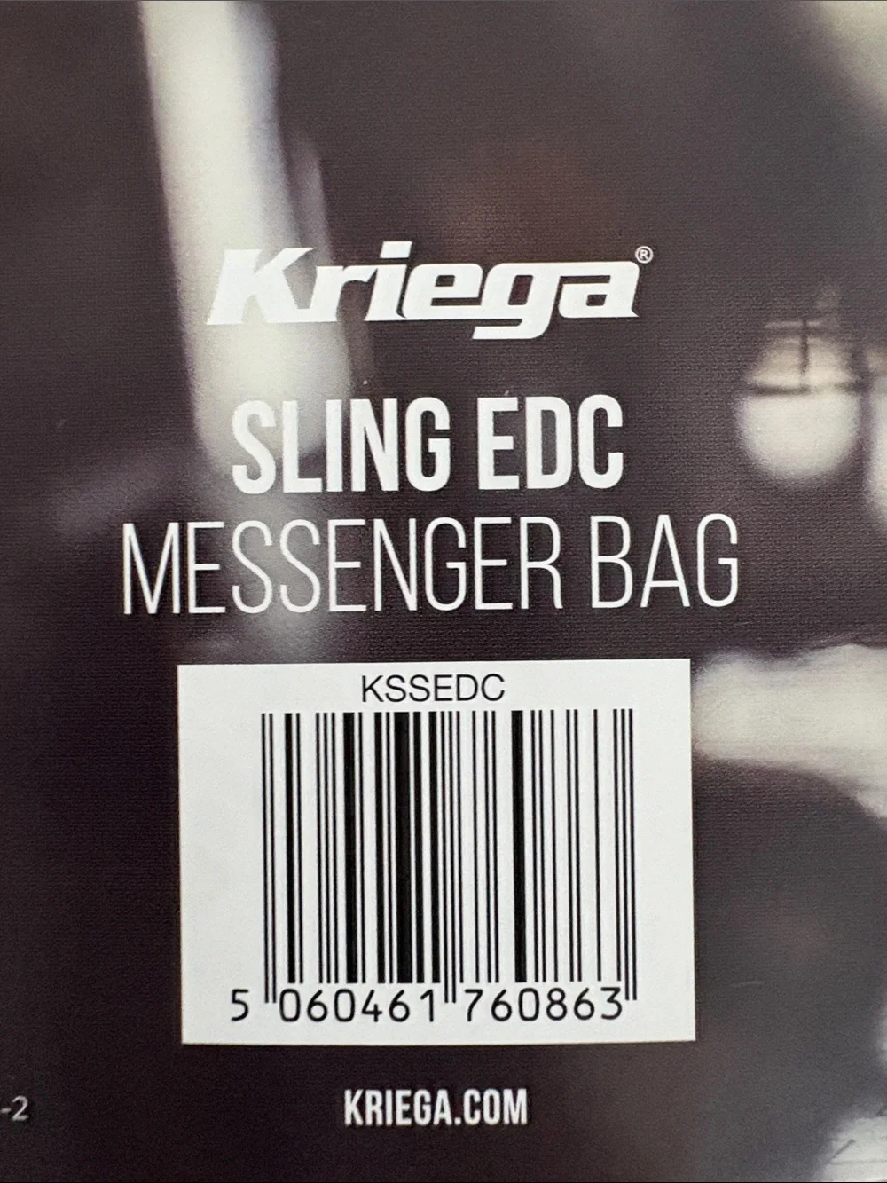 Kriega Black Messenger Sling Bag for Men